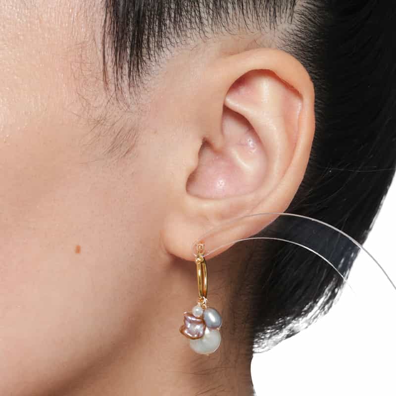 MOUNIR MOUNIR＜ムニール＞ピアス （パール） MULTICOLOR