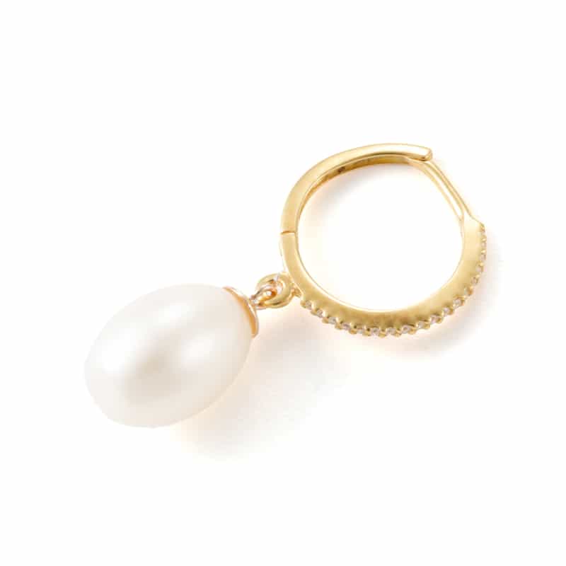 MOUNIR MOUNIR＜ムニール＞ピアス （パール） WHITE