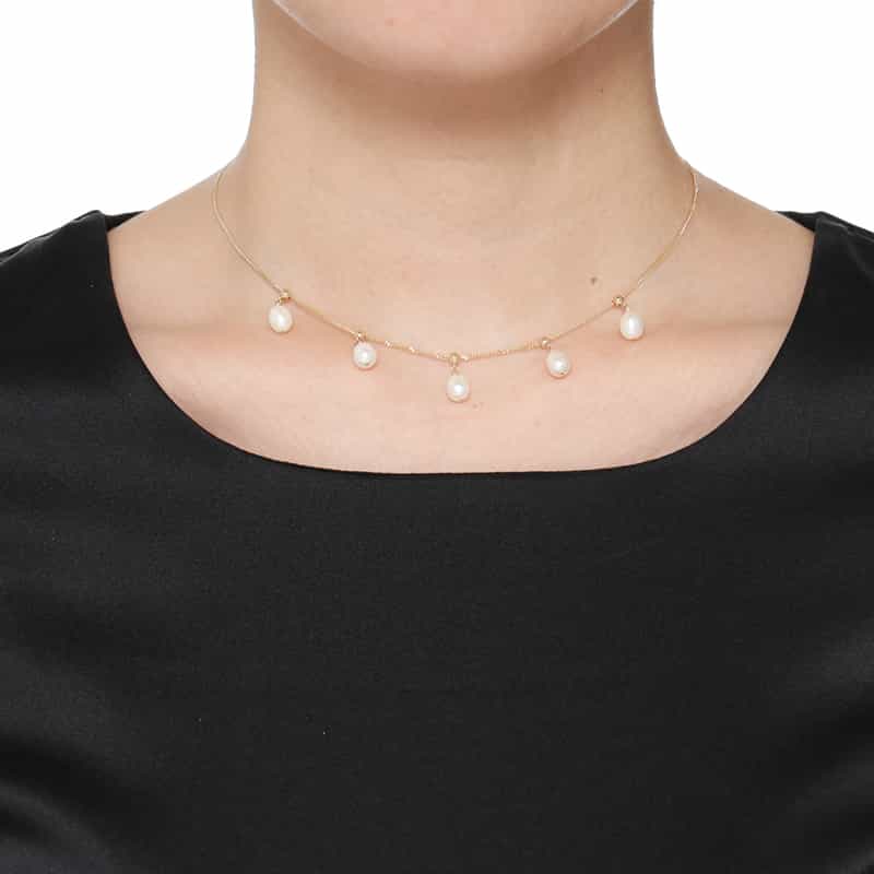 MOUNIR MOUNIR<ムニール>ネックレス (パール) WHITE