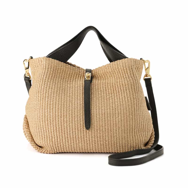VIOLAD’ORO コンビネーション トートバッグ BEIGE