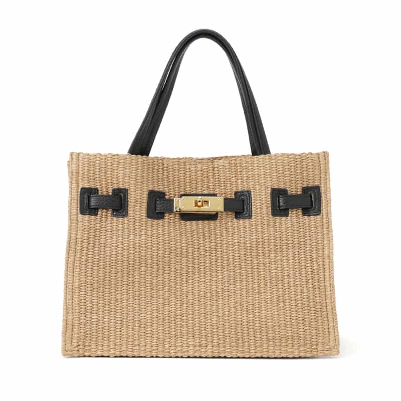 VIOLAD’ORO コンビネーショントートバッグ BEIGE