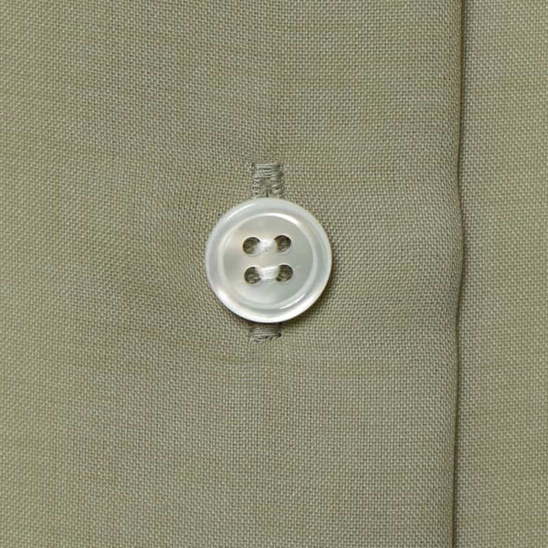 BARNEYS NEW YORK ウォッシャブル シアー素材シャツ KHAKI