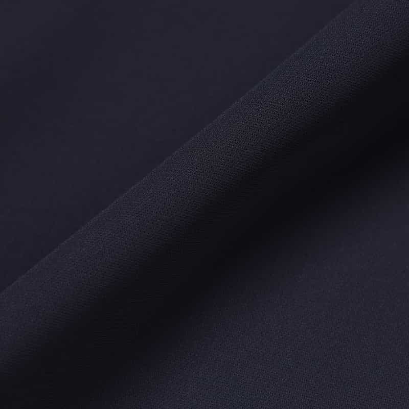 BARNEYS NEW YORK ウォッシャブル フリルスリーブ ロングドレス NAVY