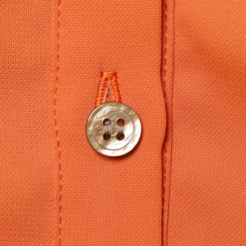 BARNEYS NEW YORK ウォッシャブル ラグランスリーブ ベルテッドドレス ORANGE