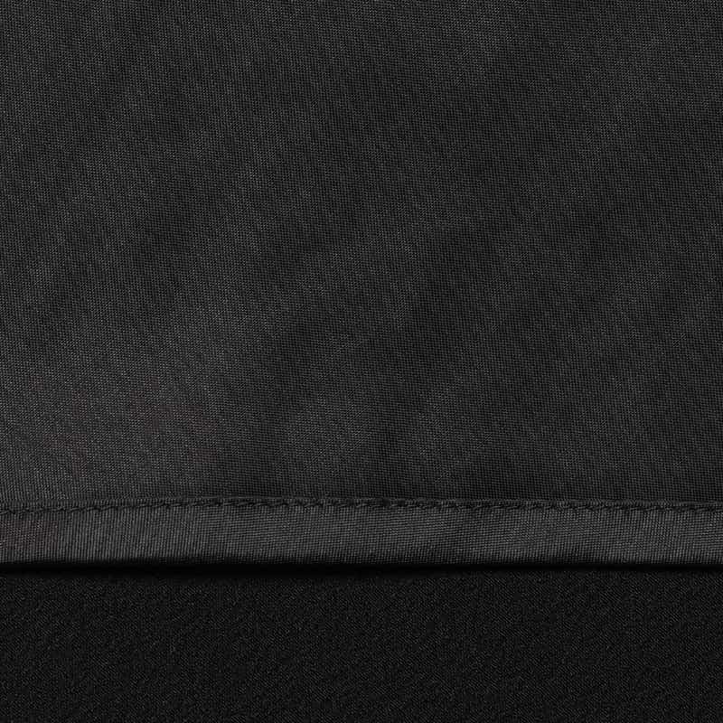 BARNEYS NEW YORK ウォッシャブル サテンロングスカート BLACK