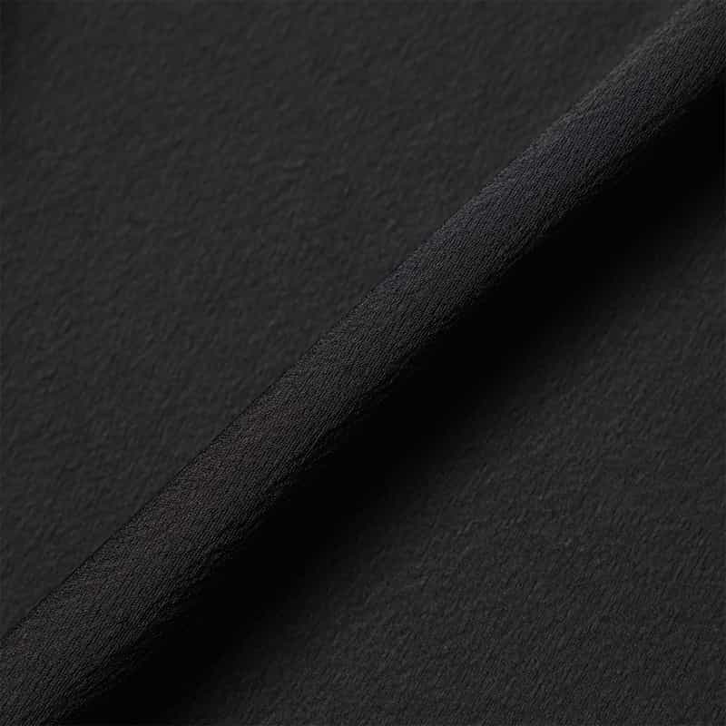 BARNEYS NEW YORK ウォッシャブル サテンロングスカート BLACK