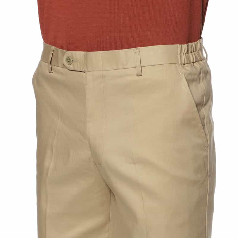 BARNEYS NEW YORK ウォッシャブル ストレッチ素材ショーツ BEIGE