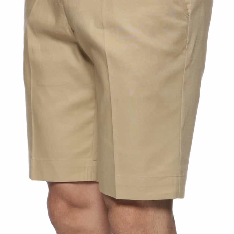 BARNEYS NEW YORK ウォッシャブル ストレッチ素材ショーツ BEIGE