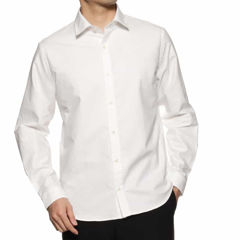 FIGARET FIGARET＜フィガレ＞"AUGUSTE" レギュラーカラーシャツ WHITE