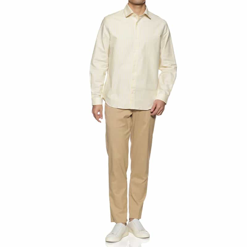 FIGARET FIGARET＜フィガレ＞"AUGUSTE" レギュラーカラーシャツ YELLOW