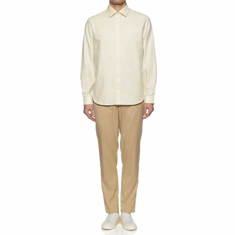 FIGARET FIGARET＜フィガレ＞"AUGUSTE" レギュラーカラーシャツ YELLOW