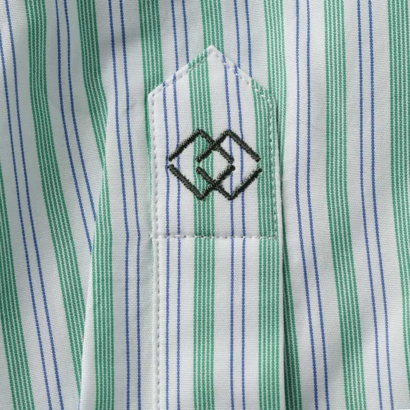 FIGARET FIGARET＜フィガレ＞"AUGUSTE" レギュラーカラーシャツ GREEN