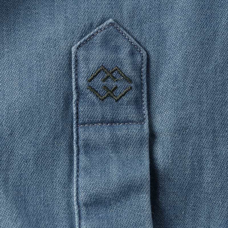 FIGARET FIGARET＜フィガレ＞"AUGUSTE" レギュラーカラーシャツ BLUE