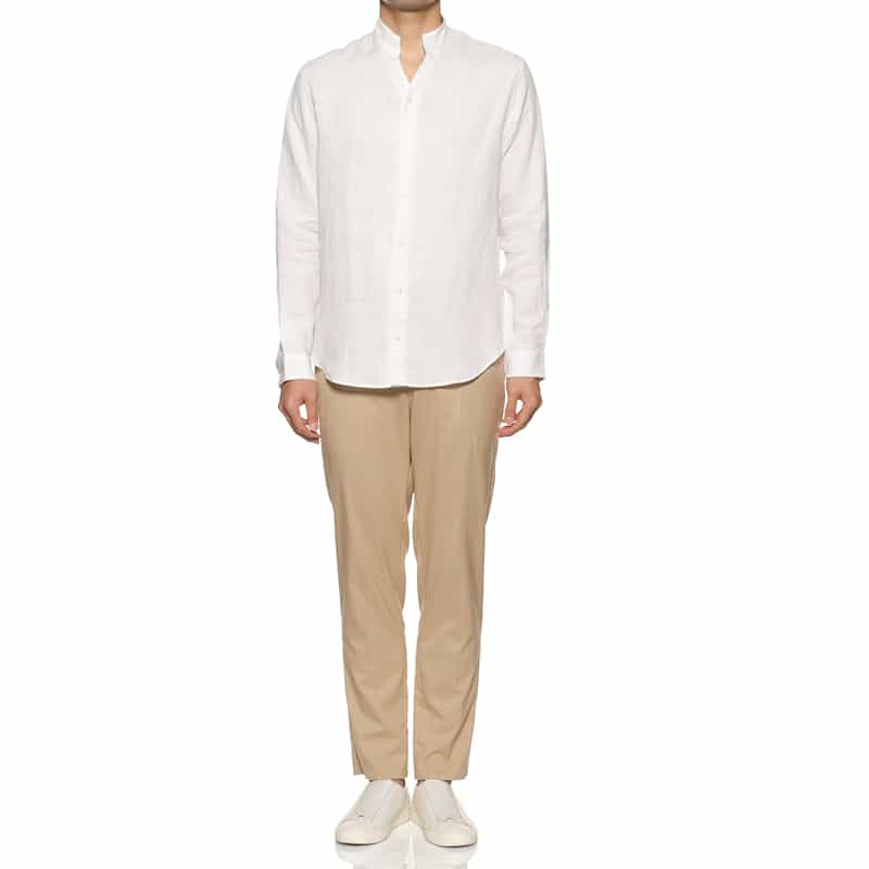 FIGARET FIGARET＜フィガレ＞"CARL" リネンシャツ（日本サイズ） WHITE