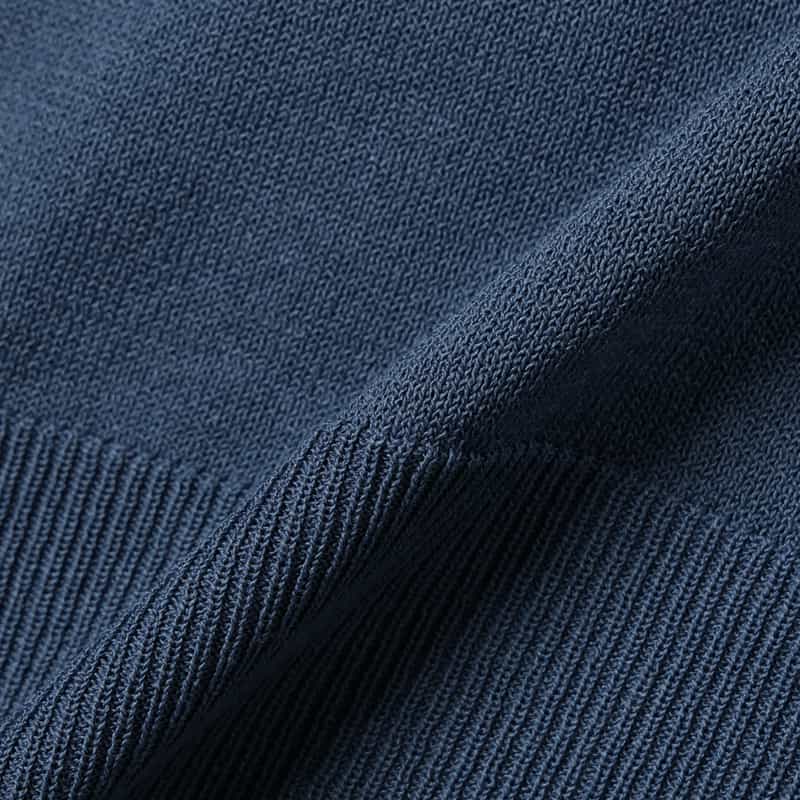 BARNEYS NEW YORK ウォッシャブル ポンチョニットプルオーバー NAVY