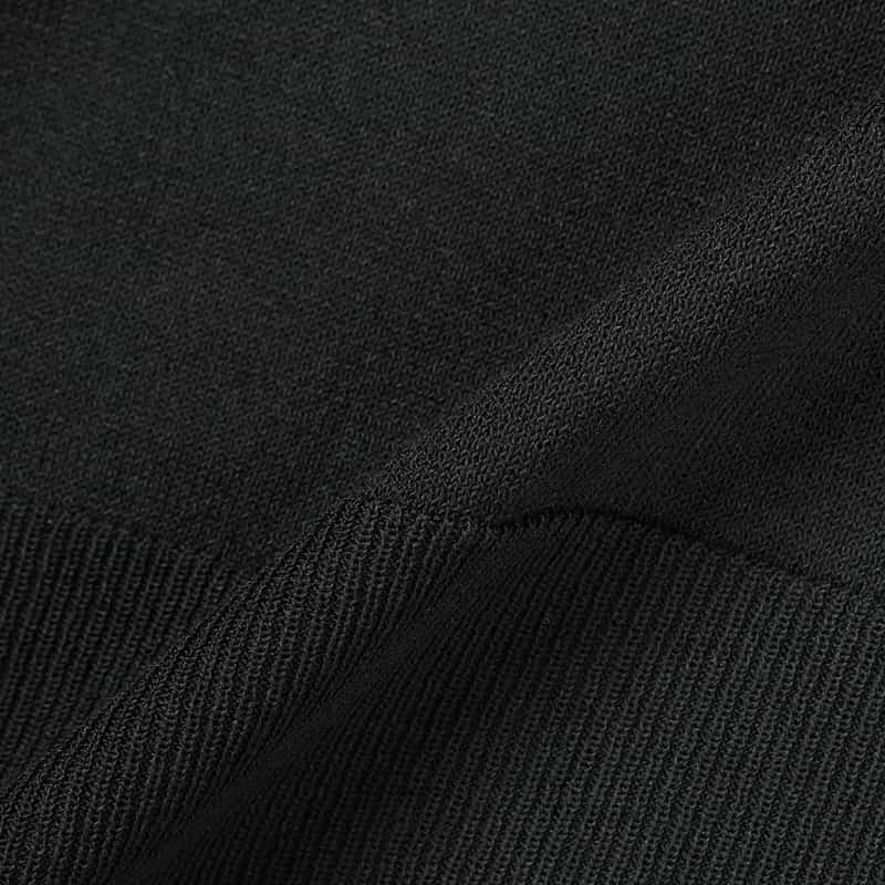 BARNEYS NEW YORK ウォッシャブル ポンチョニットプルオーバー BLACK