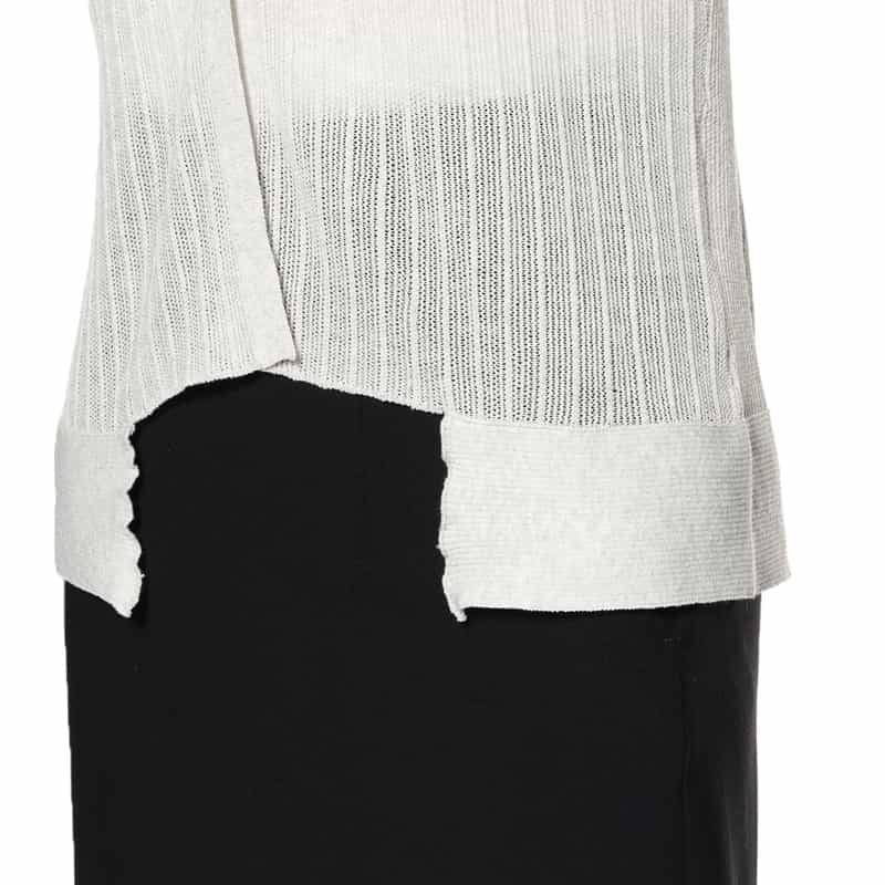 BARNEYS NEW YORK ウォッシャブル ノースリーブニットベスト GRAY