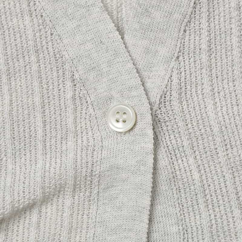 BARNEYS NEW YORK ウォッシャブル ノースリーブニットベスト GRAY