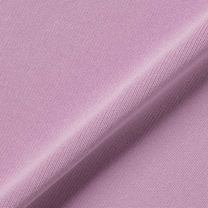 BARNEYS NEW YORK ウォッシャブル ボートネックニットプルオーバー LIGHT PURPLE