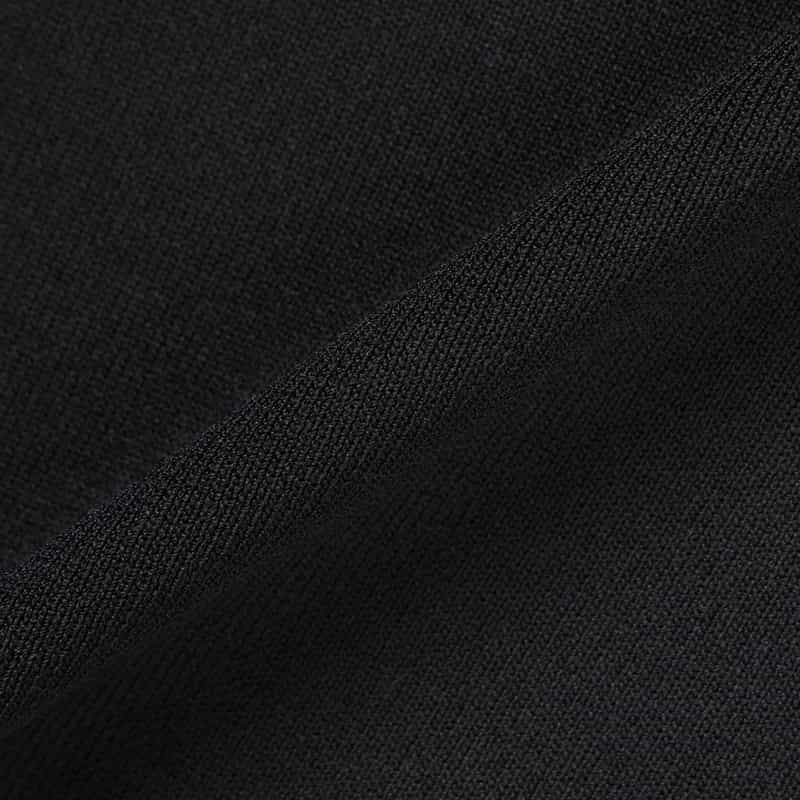 BARNEYS NEW YORK ウォッシャブル ボートネックニットプルオーバー BLACK