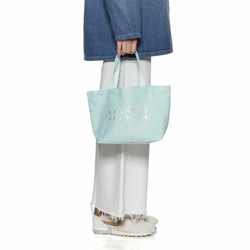 BARNEYS NEW YORK ロゴ トートバッグ （S） LIGHT BLUE