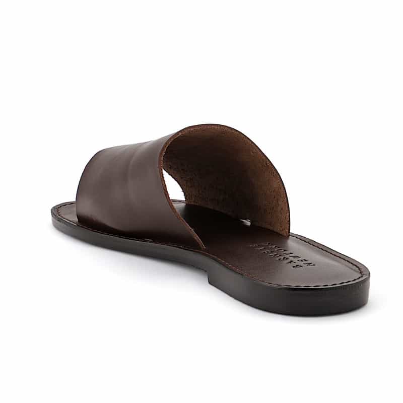 BARNEYS NEW YORK レザーシャワーサンダル BROWN