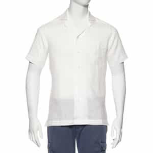 【美品】BARNEYS NEWYORK メンズ プルオーバーシャツ(白) ドレスシャツ（2228046）｜BARNEYS NEW YORK(バーニーズ