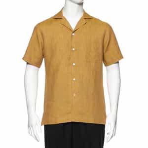 リネン素材オープンカラーシャツ（2241616）｜BARNEYS NEW YORK