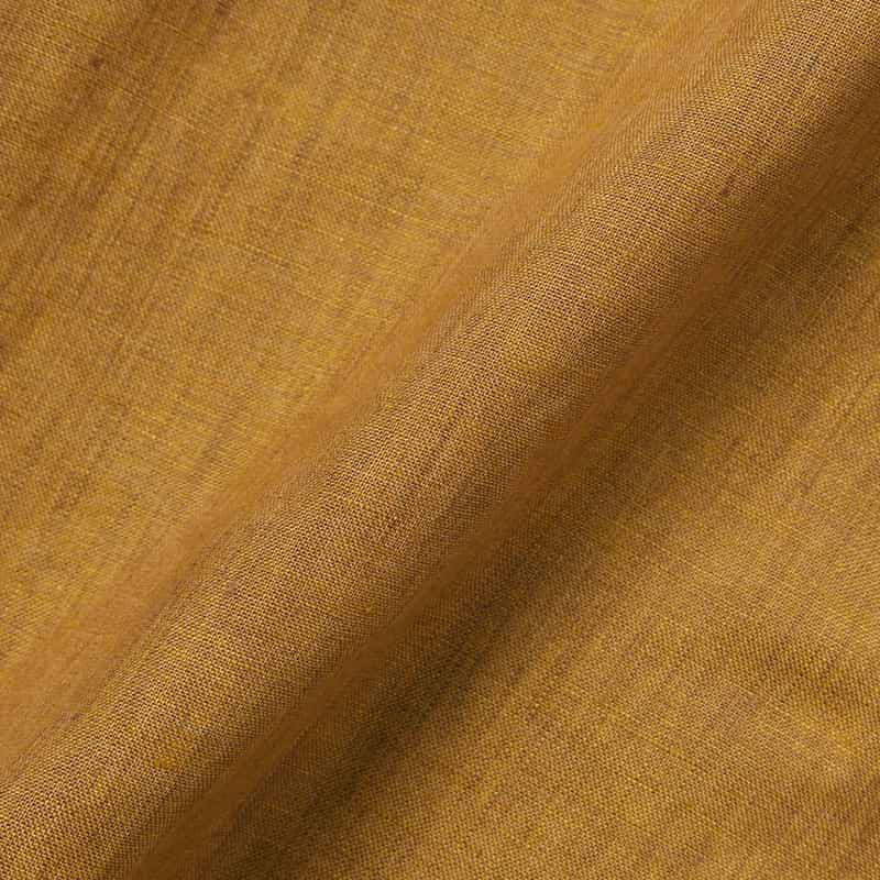 BARNEYS NEW YORK リネン素材オープンカラーシャツ GOLD