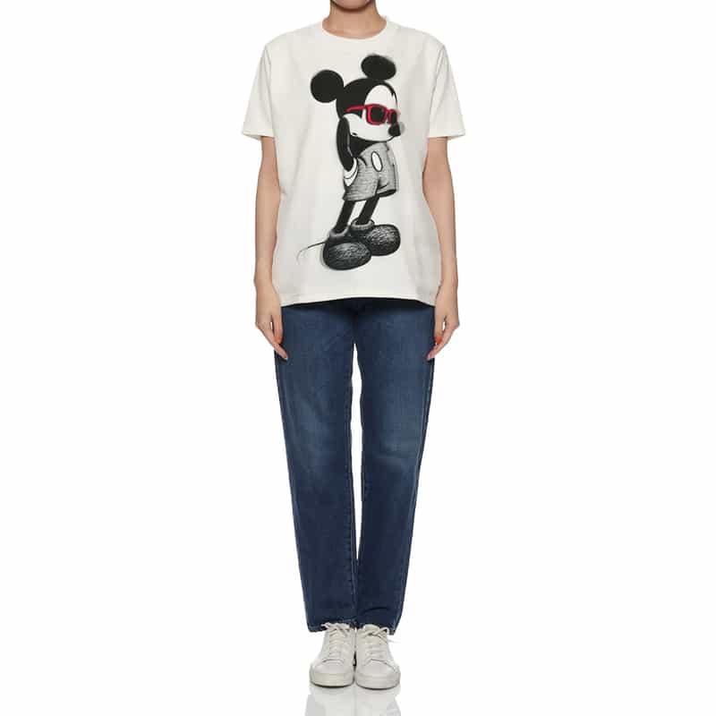 TRIPPY ART プリントTシャツ WHITE