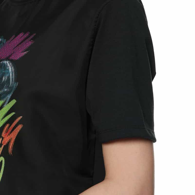 TRIPPY ART プリントTシャツ BLACK