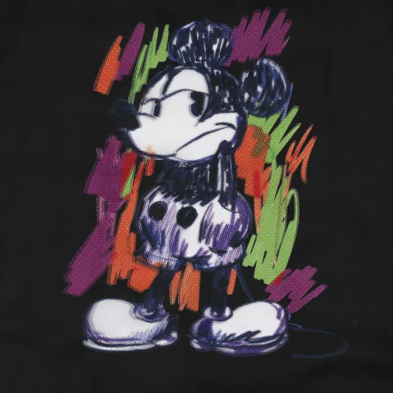 TRIPPY ART プリントTシャツ BLACK