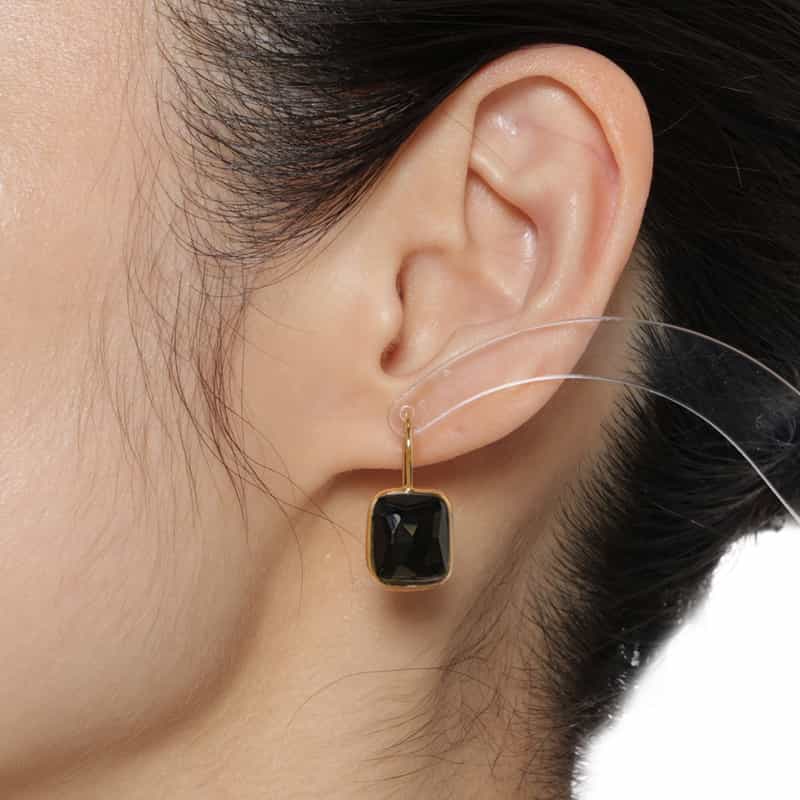 LA SOEUR LA SOEUR＜ラ スール＞バーニーズ　ニューヨーク限定ピアス （ブラックオニキス） NONE(0000)