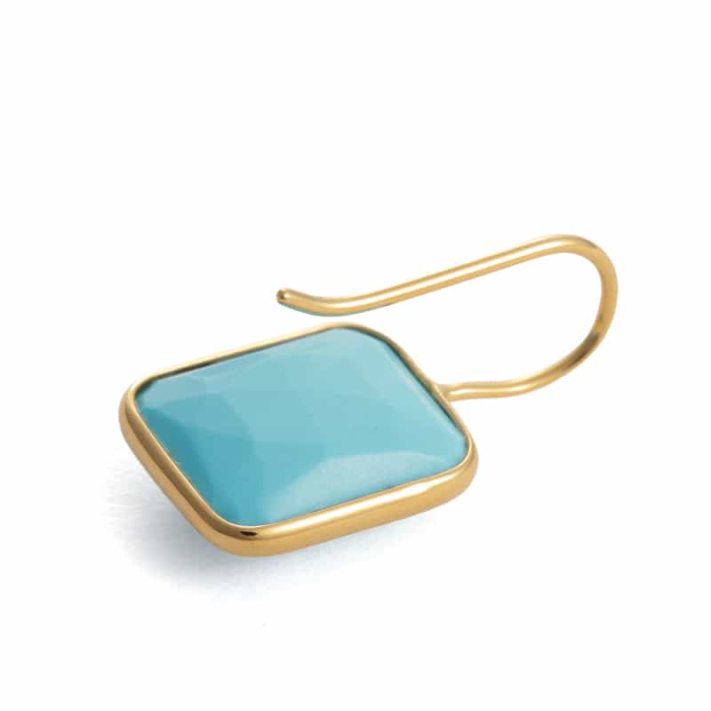 LA SOEUR LA SOEUR＜ラ スール＞バーニーズ　ニューヨーク限定ピアス （ハウライトターコイズ） NONE