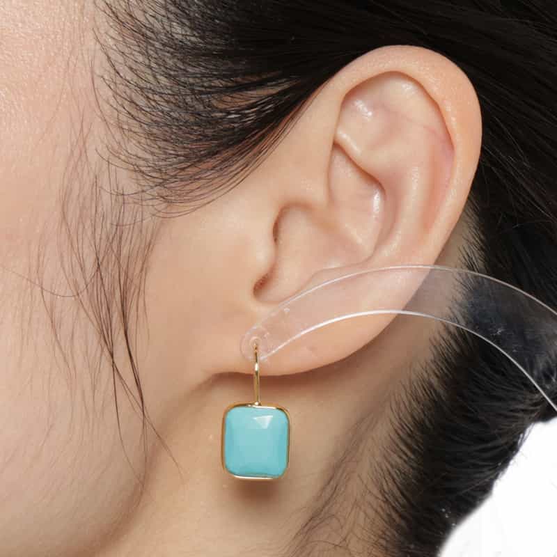 LA SOEUR LA SOEUR＜ラ スール＞バーニーズ　ニューヨーク限定ピアス （ハウライトターコイズ） NONE