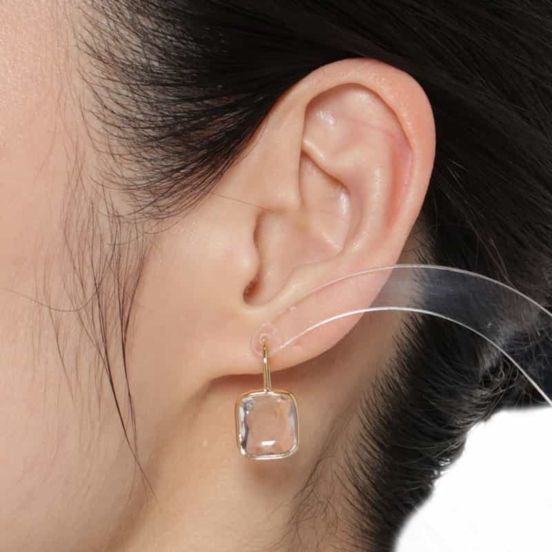 LA SOEUR LA SOEUR＜ラ スール＞バーニーズ　ニューヨーク限定ピアス （クリスタルクォーツ） NONE