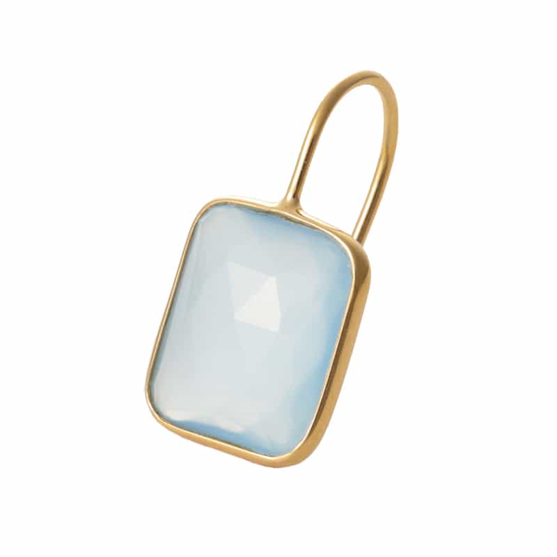 LA SOEUR LA SOEUR＜ラ スール＞バーニーズ　ニューヨーク限定ピアス （ブルーカルセドニー） NONE