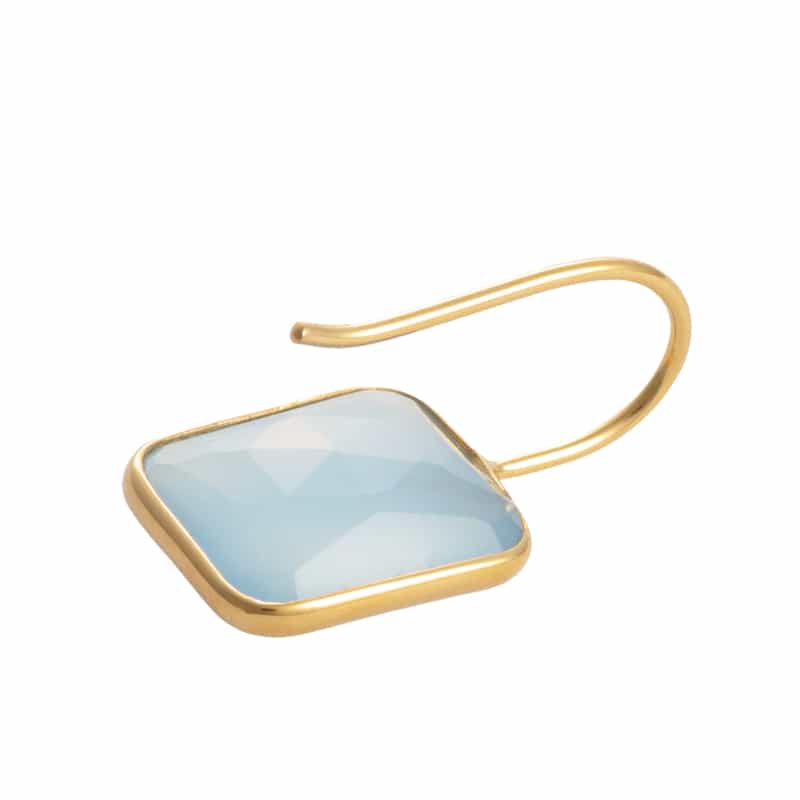 LA SOEUR LA SOEUR＜ラ スール＞バーニーズ　ニューヨーク限定ピアス （ブルーカルセドニー） NONE