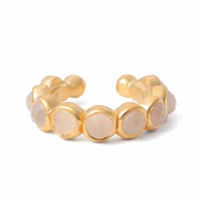 LA SOEUR LA SOEUR＜ラ スール＞バーニーズ　ニューヨーク限定イヤーカフ （ピーチムーンストーン） NONE