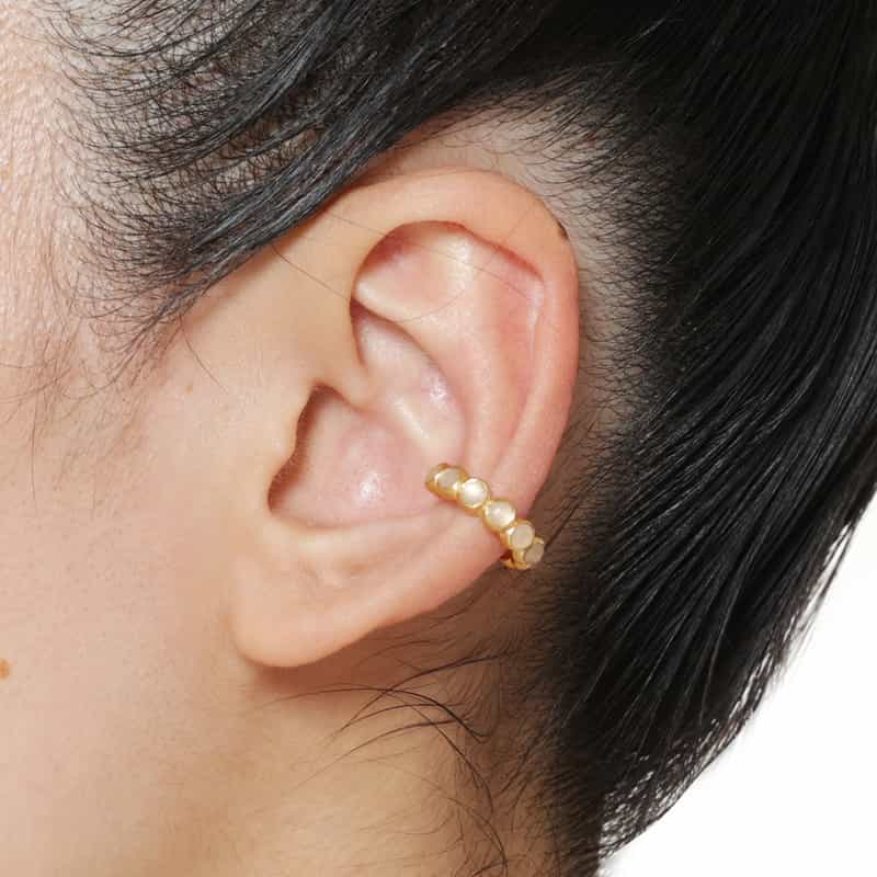 LA SOEUR LA SOEUR＜ラ スール＞バーニーズ　ニューヨーク限定イヤーカフ （ピーチムーンストーン） NONE