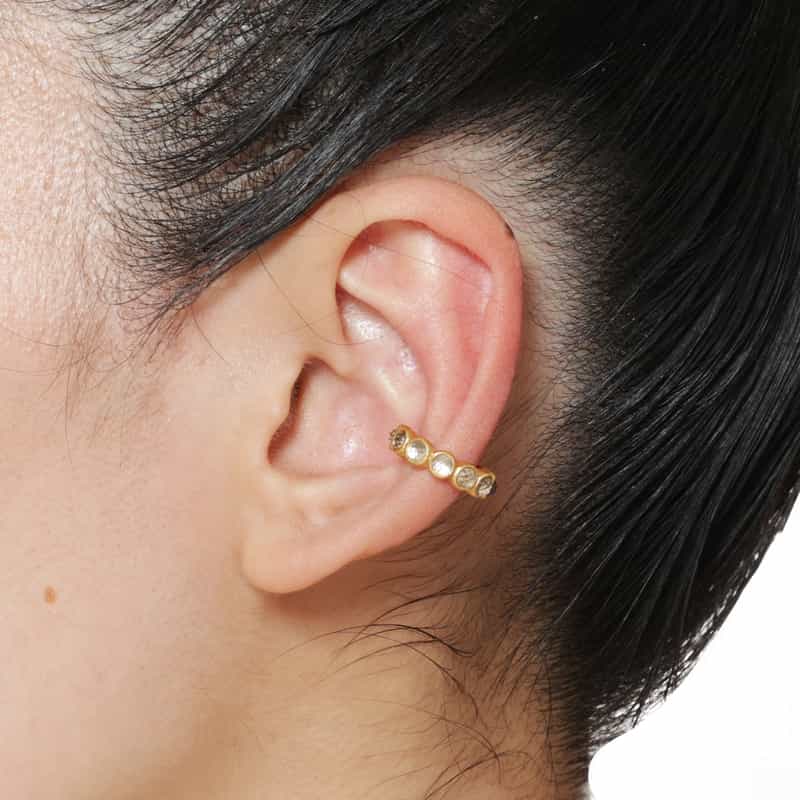 LA SOEUR LA SOEUR＜ラ スール＞バーニーズ　ニューヨーク限定イヤーカフ （スモーキークォーツ） NONE