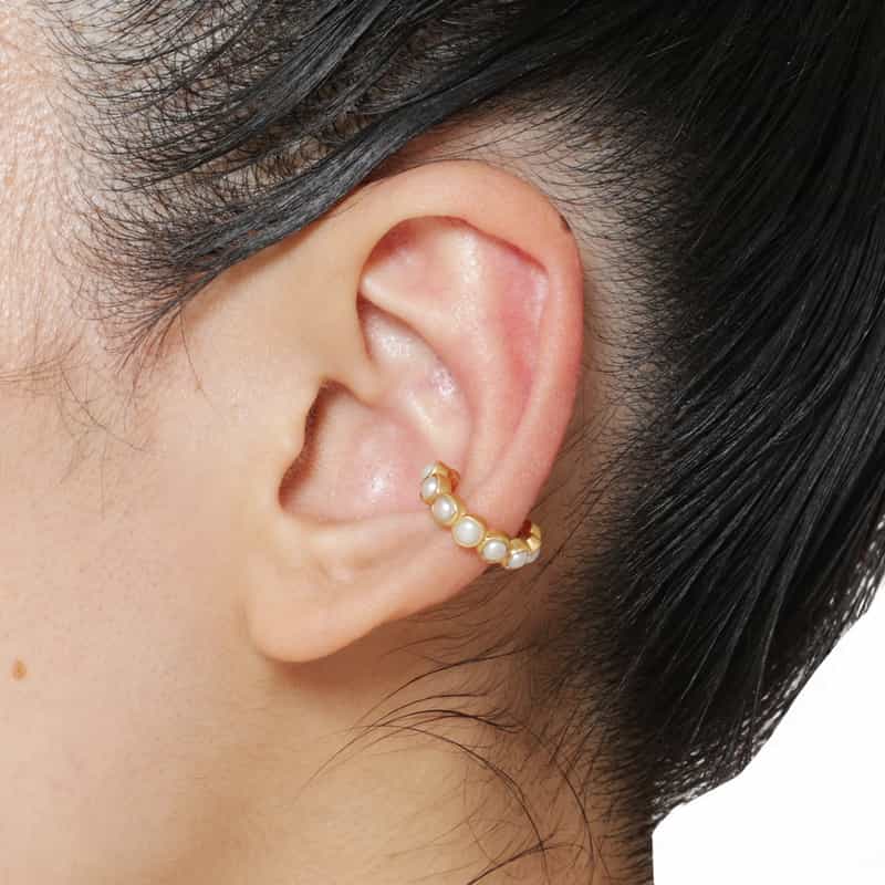 LA SOEUR LA SOEUR＜ラ スール＞バーニーズ　ニューヨーク限定イヤーカフ （パール） NONE