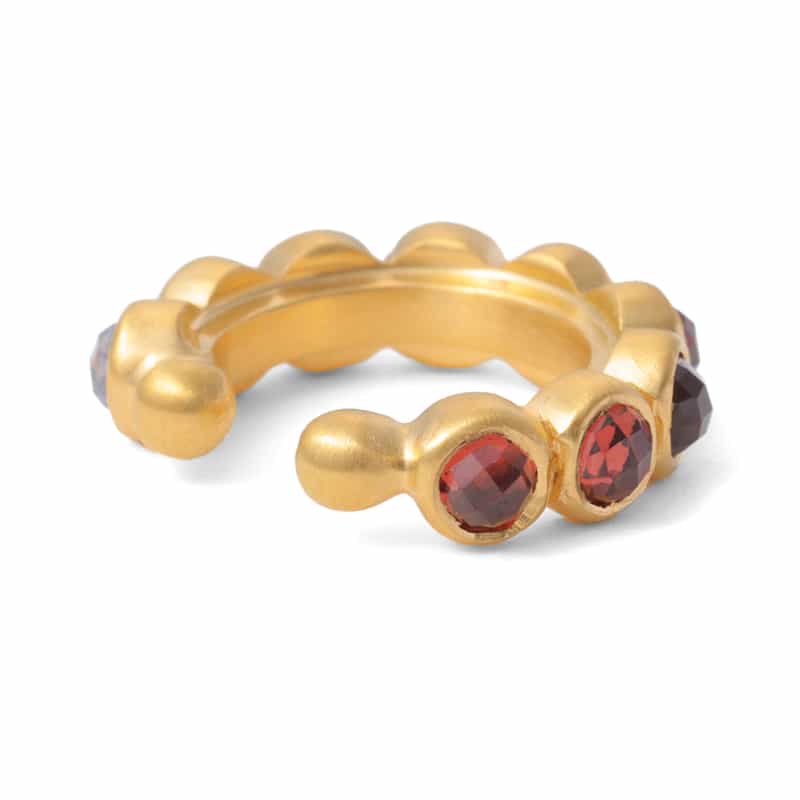 LA SOEUR LA SOEUR＜ラ スール＞バーニーズ　ニューヨーク限定イヤーカフ （アイオライト×ガーネット） NONE