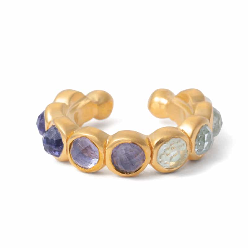 LA SOEUR LA SOEUR<ラ スール>バーニーズ ニューヨーク限定イヤーカフ (アイオライト×アクアマリン) NONE