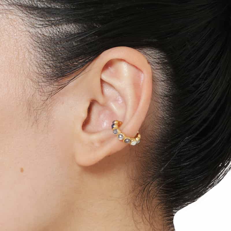LA SOEUR LA SOEUR<ラ スール>バーニーズ ニューヨーク限定イヤーカフ (アイオライト×アクアマリン) NONE