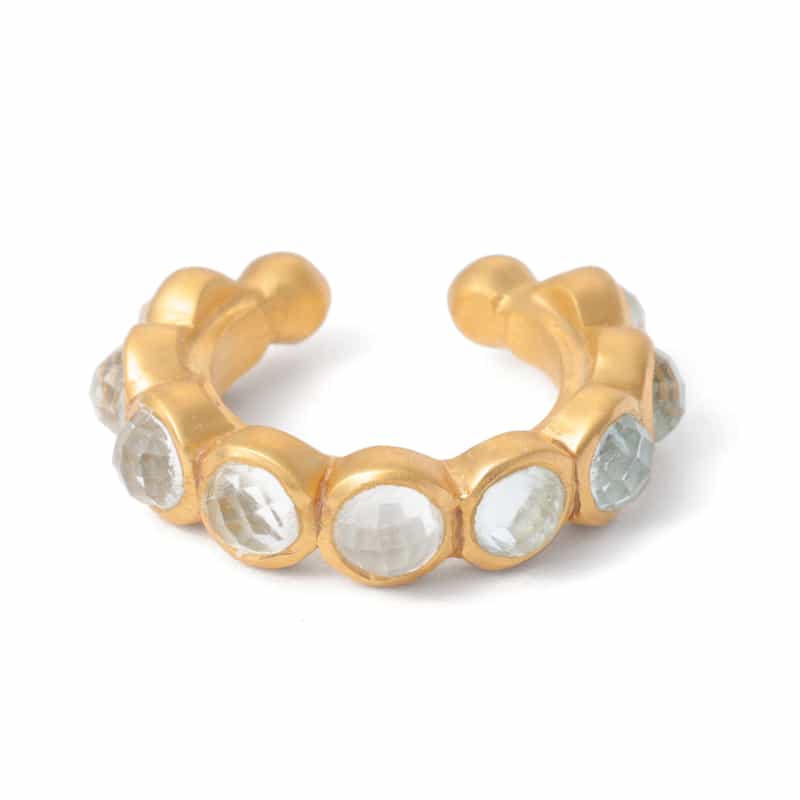 LA SOEUR LA SOEUR＜ラ スール＞バーニーズ　ニューヨーク限定イヤーカフ （トパーズ×アクアマリン） NONE