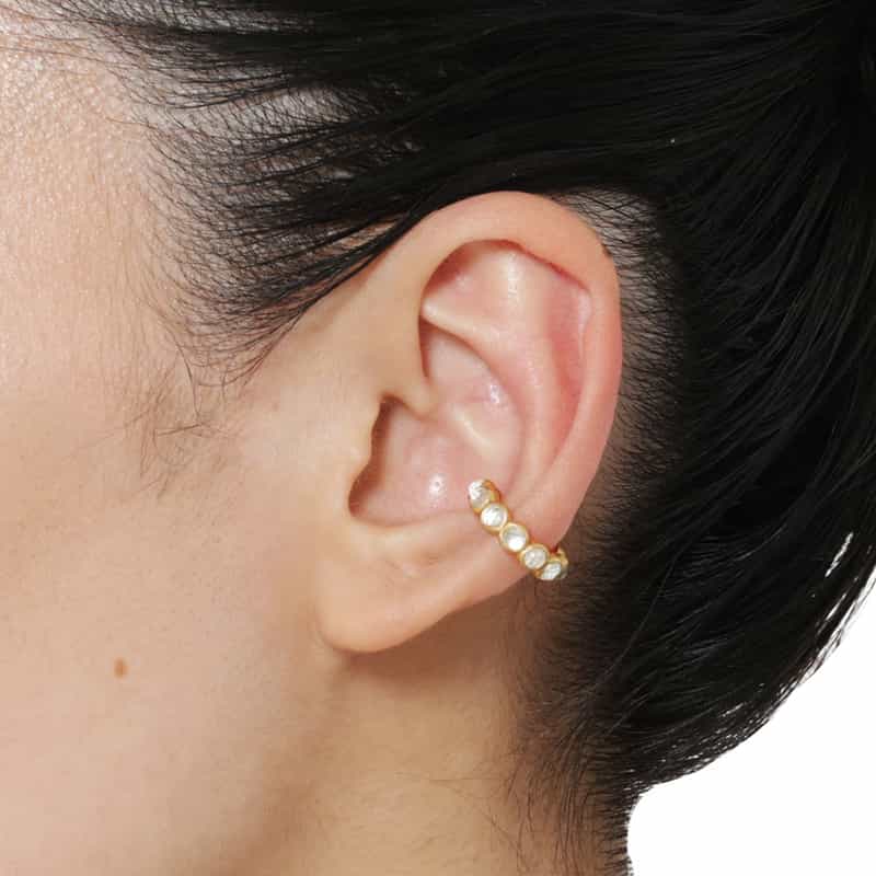 LA SOEUR LA SOEUR＜ラ スール＞バーニーズ　ニューヨーク限定イヤーカフ （トパーズ×アクアマリン） NONE