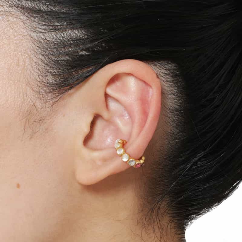 LA SOEUR LA SOEUR<ラ スール>バーニーズ ニューヨーク限定イヤーカフ(トパーズ×トルマリン) NONE