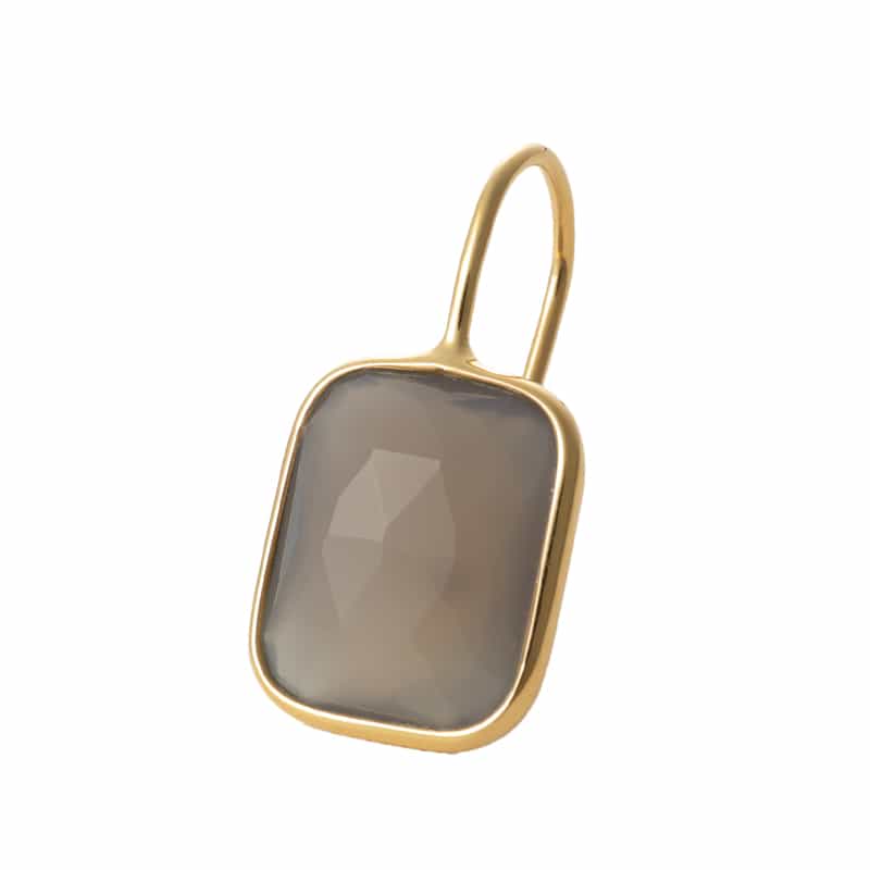 LA SOEUR LA SOEUR＜ラ スール＞バーニーズ　ニューヨーク限定ピアス （グレーカルセドニー） NONE(0000)