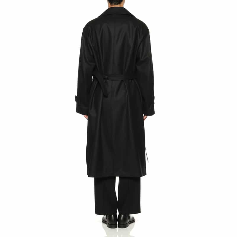 SSSTEIN SSSTEIN＜シュタイン＞ ダブルブレストロングコート BLACK